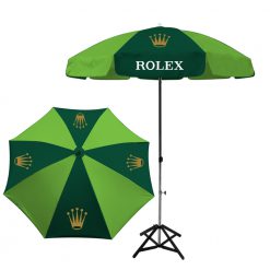 รับทำร่มสนาม สีเขียว งานRolex